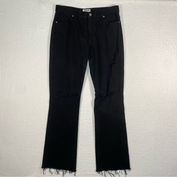 Agolde Jeans Womens 27‎ Prototype Black High Rise Distressed “4 Pockets” Rare - Picture 1 of 11